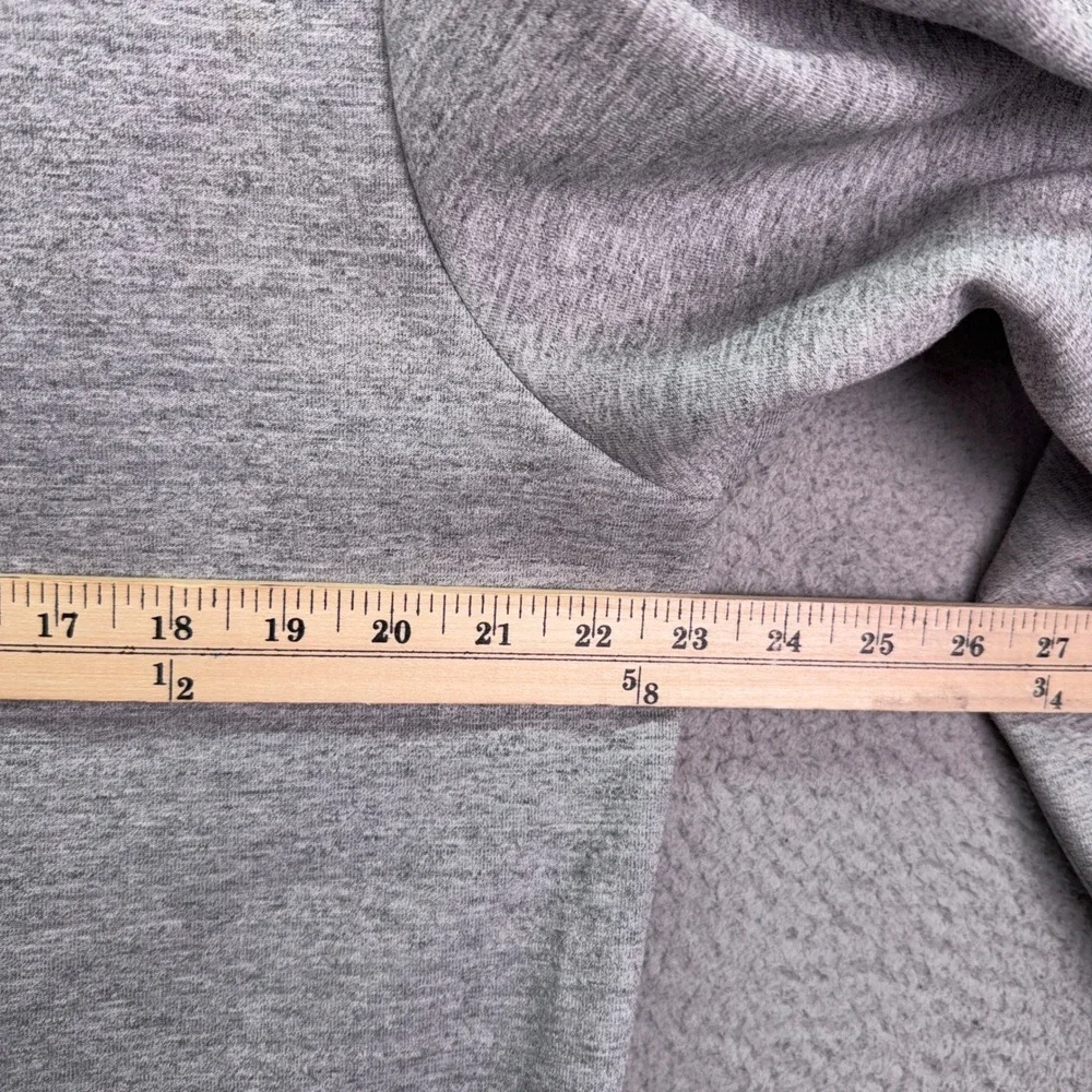 Polo Ralph Lauren Hoodie Mens L Gray Heather Full Zip Fleece Sweatshirt Stretch